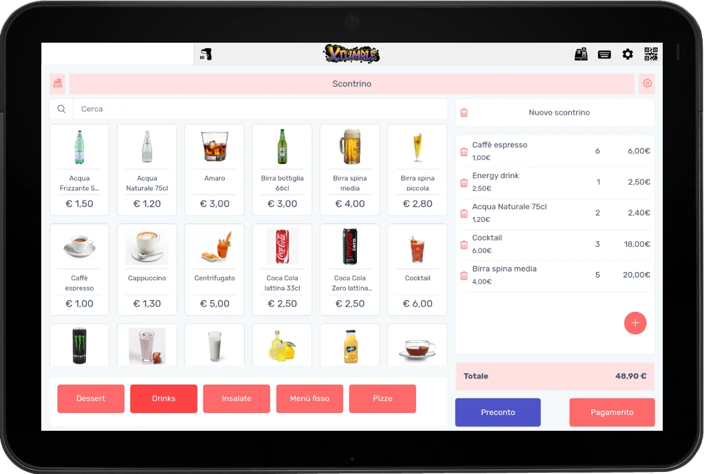 Xtumble Retail – Punto Cassa Fiscale per IOS e Android