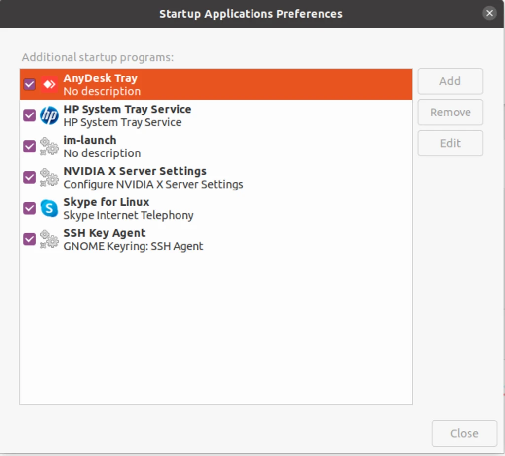 Ubuntu 20.04 – Startup Applications on session login