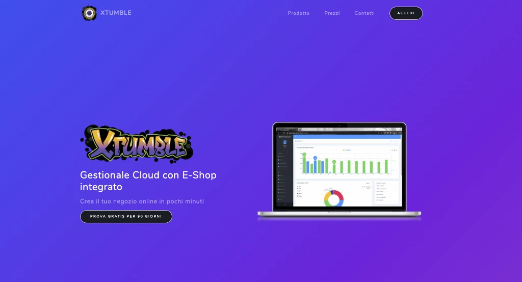 Xtumble | Gestionale Cloud con E-Shop integrato